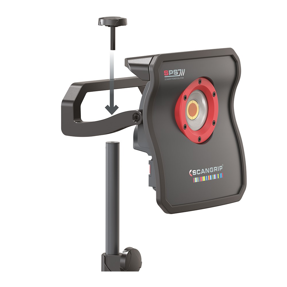 Stativ på hjul för arbetsbelysning