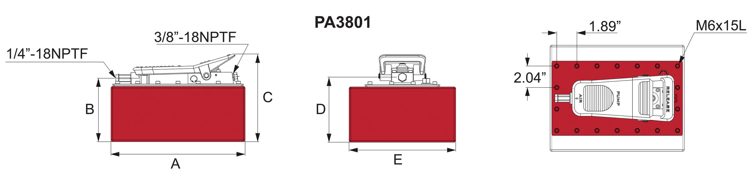 HYDRAULPUMP LUFTDRIV. 3800 cm³