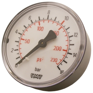 MANOMETER 1/4" 16 BAR 63MM BAK