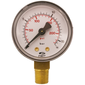 MANOMETER 1/4" 16 BAR 50MM NER