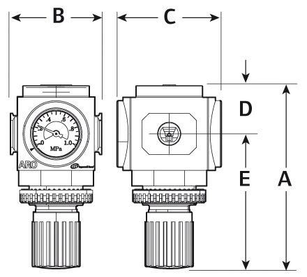 REGULATOR 3/8" TYP R
