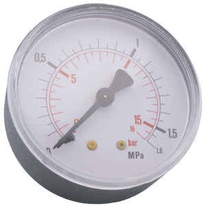 MANOMETER 1/4" 16 BAR 63MM BAK