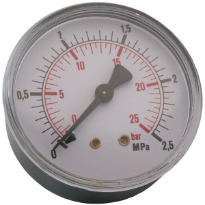 MANOMETER 1/4" 25 BAR 63MM BAK