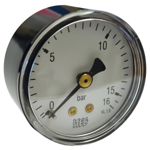 MANOMETER 1/4" 16 BAR 50MM BAK