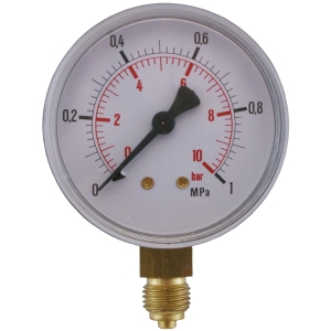 MANOMETER 1/4" 10 BAR 63MM NER