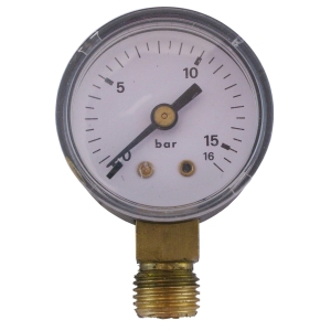 MANOMETER 1/4" 16 BAR 40MM NER