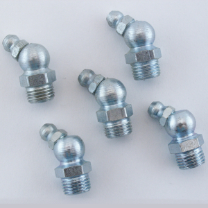 SMÖRJNIPPEL M10x1 45° 5 ST